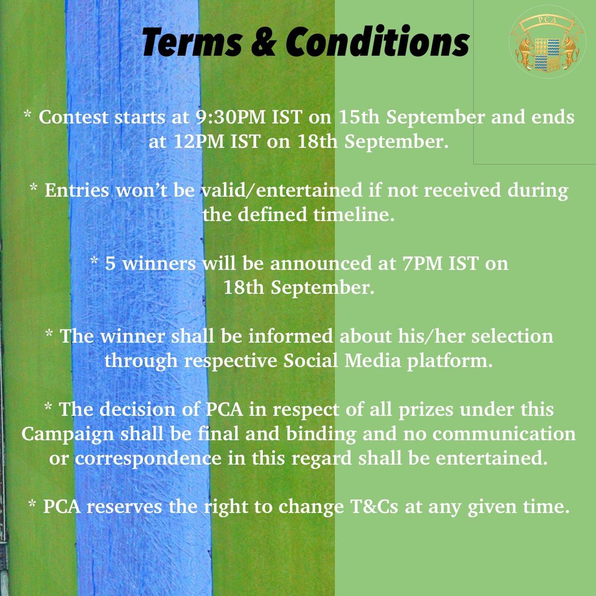 pcacricket's tweet photo. Cricket is in you calling you to watch &amp; experience the game with fellow fans. This is your chance to win a ticket for #IndvsAus first T20I at PCA, Mohali.
All you have to do- 

#contestalert #giveawayalert #fans #TeamIndia #Indiafans #Punjabfans #cricketfans @gulzarchahal #India https://t.co/VykmNjNkdV