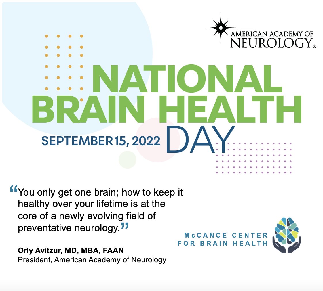 McCance Center for Brain Health at MGH (@mghbrainhealth) on Twitter photo The #McCanceCenter at Mass General Hospital is pleased to join with <a href="/AANmember/">American Academy of Neurology</a> in recognizing #NationalBrainHealthDay for the first time. #braincarenow #brainhealth <a href="/MassGeneralNews/">MassGeneral News</a> <a href="/MGHNeuroSci/">MassGeneralNeuroscience</a> <a href="/RosAndersonLab/">MGH RosAnderson Lab</a> <a href="/MGHNeurology/">MGH Neurology</a> The #McCanceCenter at Mass General Hospital is pleased to join with <a href="/AANmember/">American Academy of Neurology</a> in recognizing #NationalBrainHealthDay for the first time. #braincarenow #brainhealth <a href="/MassGeneralNews/">MassGeneral News</a> <a href="/MGHNeuroSci/">MassGeneralNeuroscience</a> <a href="/RosAndersonLab/">MGH RosAnderson Lab</a> <a href="/MGHNeurology/">MGH Neurology</a>