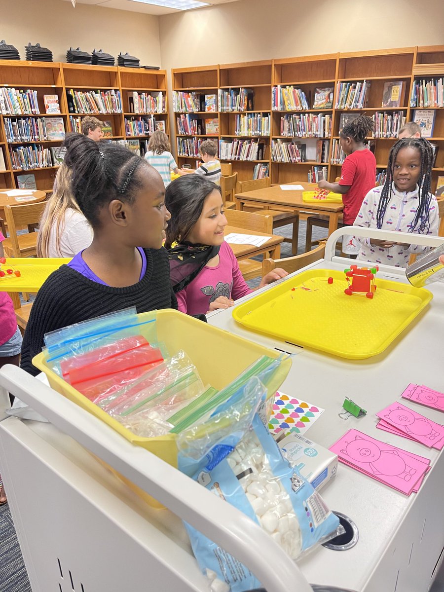 First makerspace of the year and we’ve got some creative houses to keep the big bad wolf out! #wBeYourBest
