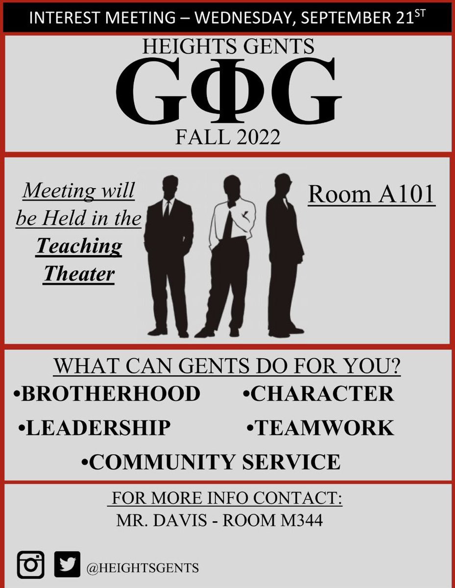 We welcome ALL grade levels to attend
Fall 2022 GENT interest meeting next Wednesday. Can't wait to see you there!🎩👉🏼