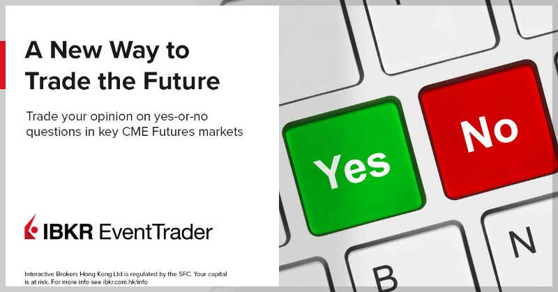IBKR's tweet photo. IBKR EventTrader - Trade on where daily CME futures prices will close