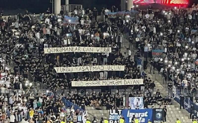 ireli_pu's tweet photo. Qəhrəmanlar can verir
Yurdu yaşatmaq üçün!

Thanks @FKQarabaghEN for a great performance today! We deserve victory! #Azerbaijan ✌🏻🇦🇿 https://t.co/bgKREFHdFG