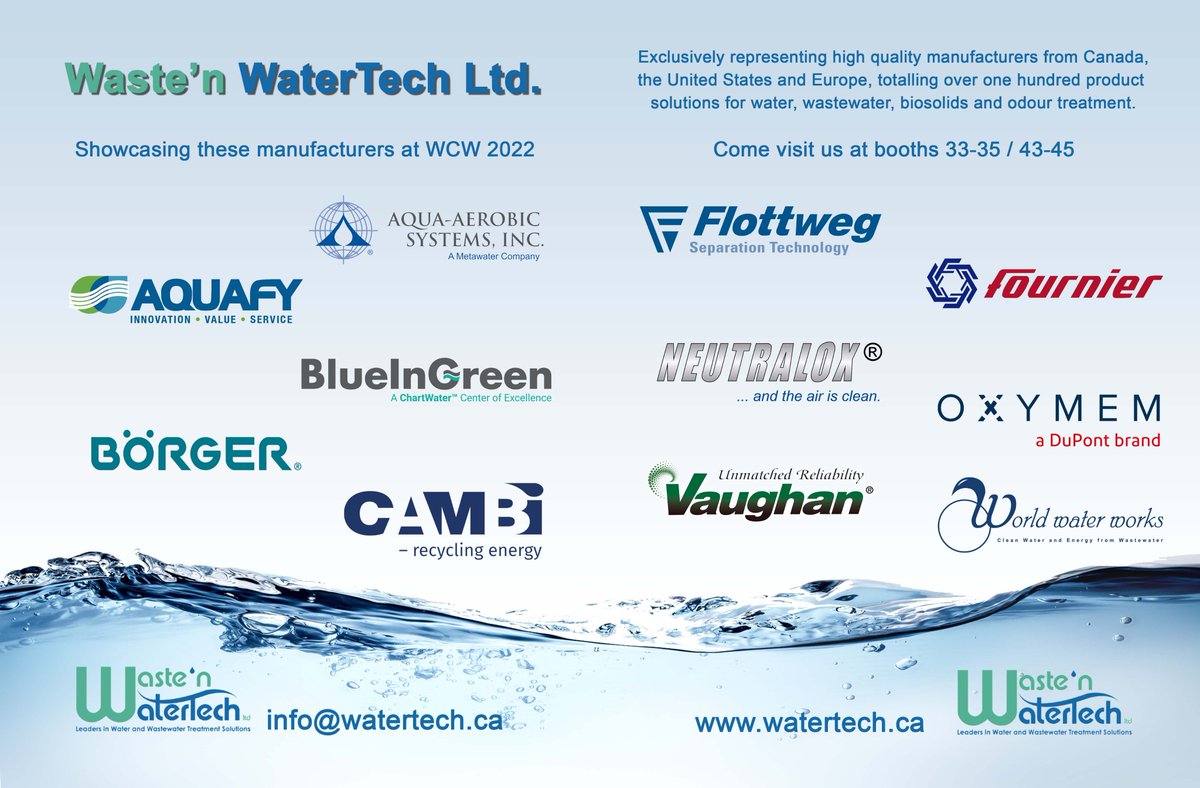 Thank you <a href="/wcwwa/">Western Canada Water</a> for a great exhibition and conference!
#WCW22 #wasteNwater #tradeshow