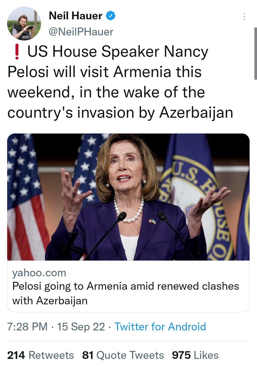 ThomasVLinge's tweet photo. "Armenia is a pro-russian country" https://t.co/QWBrzNZ9c0