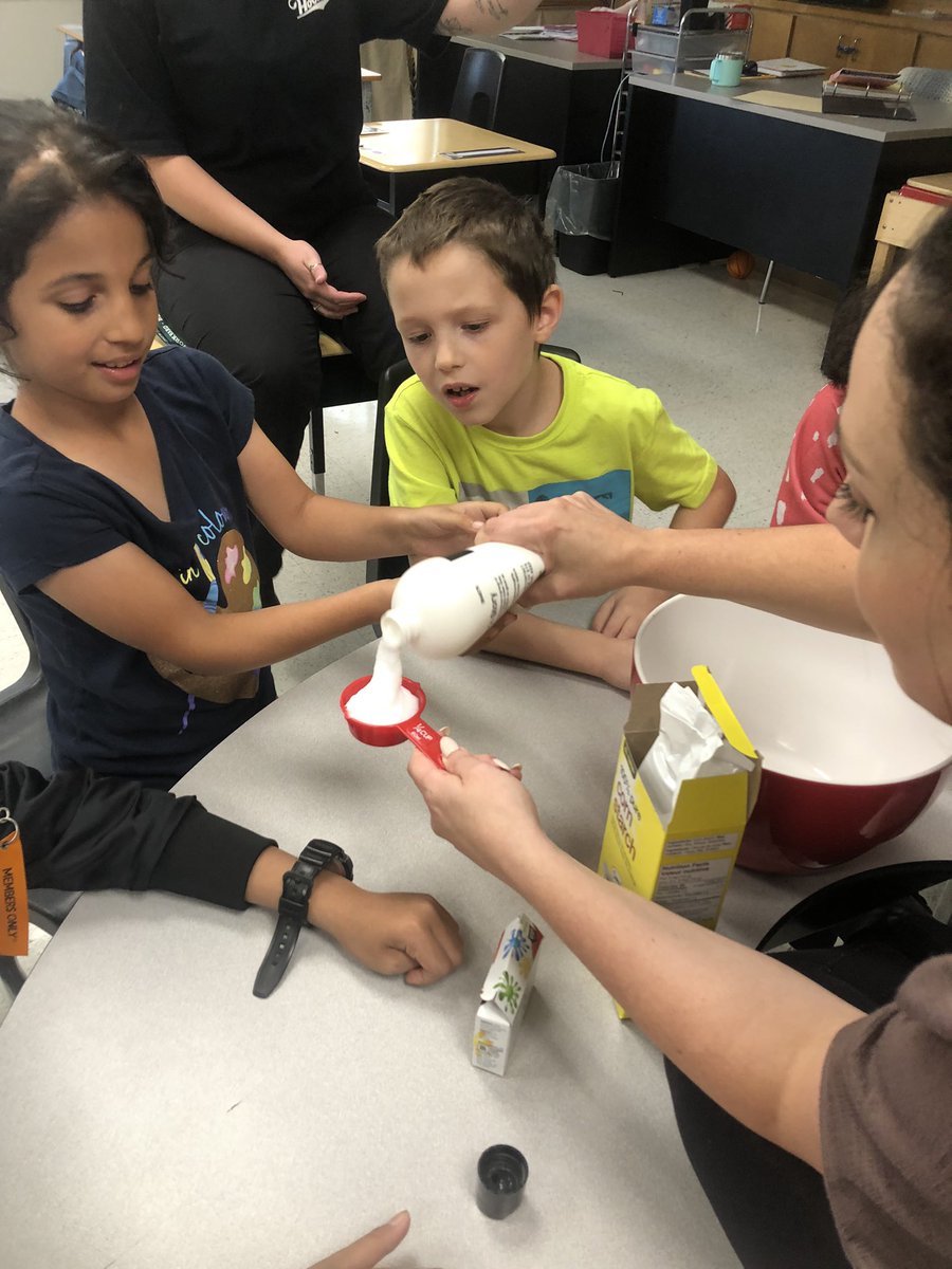 Making cloud dough on this cloudy day! ☁️☁️ <a href="/JAMMustangs/">McWilliam Mustangs</a> <a href="/McWilliamGAINS1/">McWilliam GAINS #1</a>