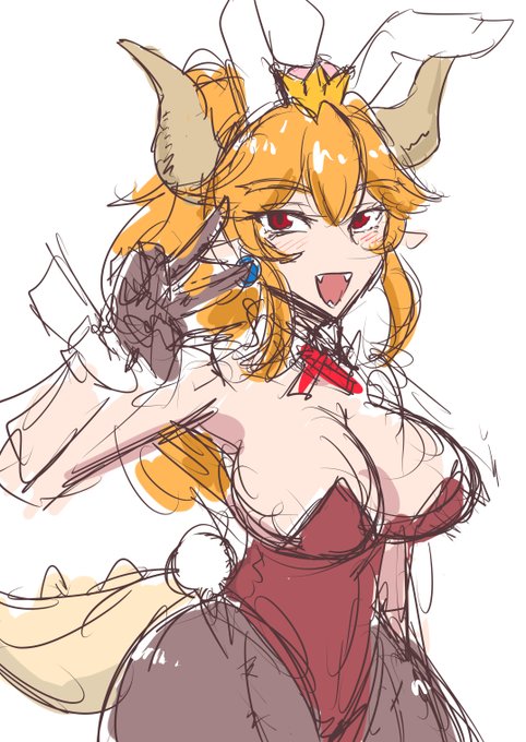 人として生きて行くために身体を売って生計をたてるクッパ姫を描いたのでだれか代わりにライザちゃんのコスプレを恥ずかしながら披露するクッパ姫描いてください 