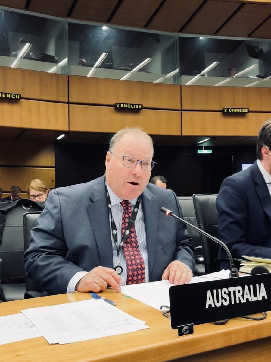 AusAmbVIE's tweet photo. The @iaeaorg Board of Governors has sent another strong message to Russia: cease immediately all actions threatening nuclear safety &amp; security, and return the Zaporizhzhia nuclear plant &amp; all other Ukrainian territory to 🇺🇦 control. 🇦🇺 proud to vote for this important resolution. https://t.co/NGf3jPIFje