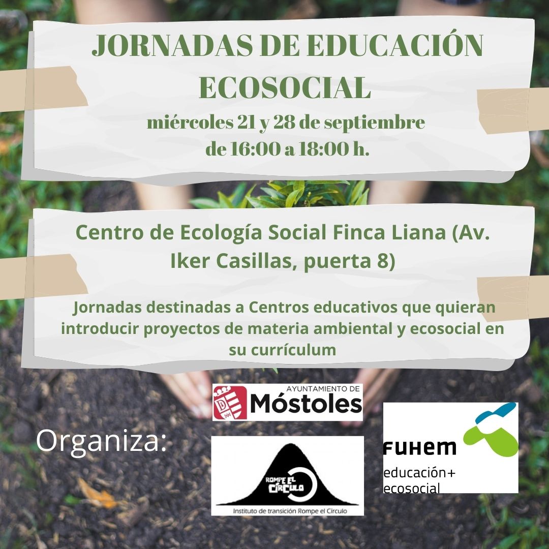 ITRompe's tweet photo. La nueva ley educativa #LOMLOE supone un nuevo enfoque en los objetivos educativos. Si tienes interés en educar con una perspectiva ecosocial estas jornadas te interesan. El miércoles vendrá @luisglezreyes de  @FUHEM https://t.co/LW8YHw4irr