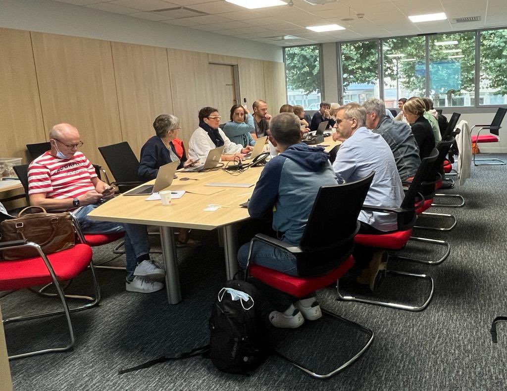 ANCESU_'s tweet photo. Poursuite du séminaire de rentrée de l’@ANCESU_ à #SaintBrieuc. FAE ADE SMUR, SSE, journée de Chambéry, #EPMU, communication …. Lourd programme mais accueil sans faille du #cesu22. @ArsBretagne @SFMU_MS @SUdF_Officiel #GHTD’Armor @Sante_Gouv @FrcsBraun https://t.co/0CtU6xH8QK