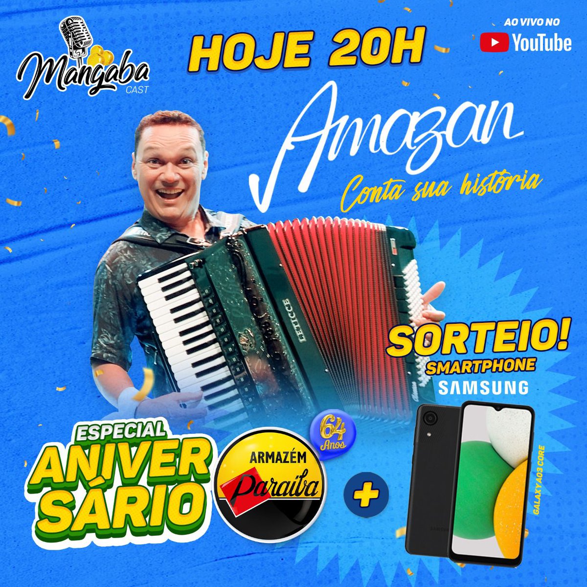 Hoje o #Mangabacast vai estar especial. 🥳🥳🥳🥳