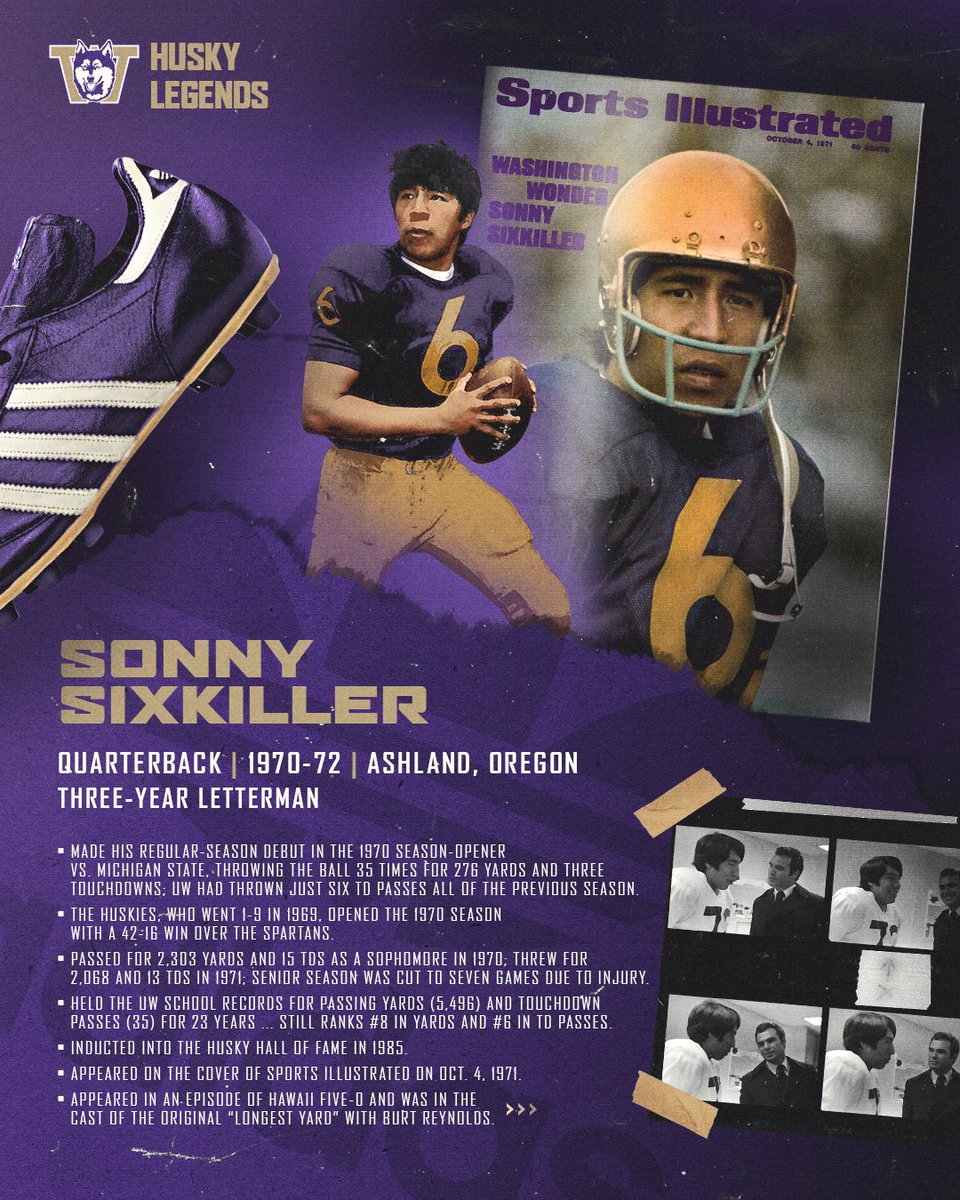 UW_Football's tweet photo. This weeks 𝐇𝐔𝐒𝐊𝐘 𝐋𝐄𝐆𝐄𝐍𝐃 (quite literally, a legend)...

🗣️6️⃣ SONNY SIXKILLER 6️⃣🗣

#NoLimits #PurpleReign https://t.co/BBlQVwKmab