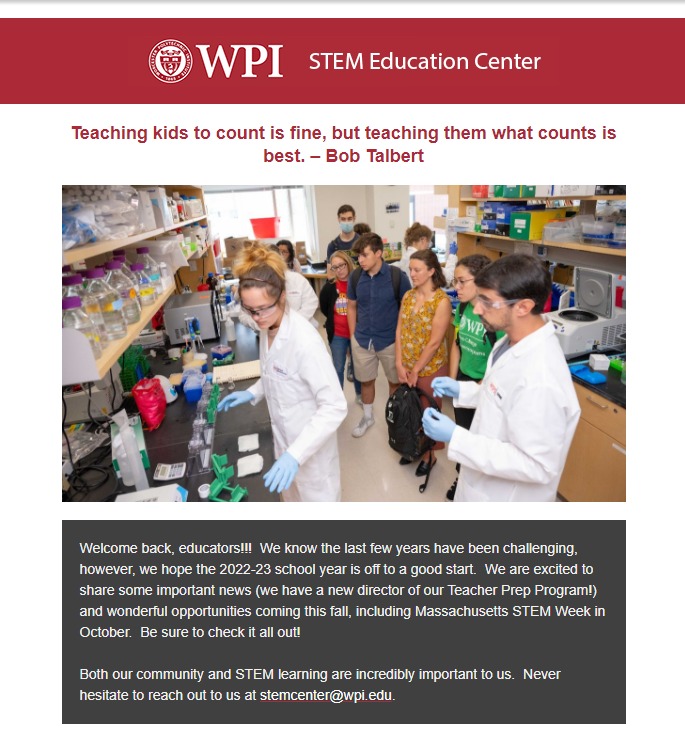 Check out our latest newsletter, including STEM Week &amp; free PD for PK-6 educators!

>>>mailchi.mp/84df834b3012/s…<<<