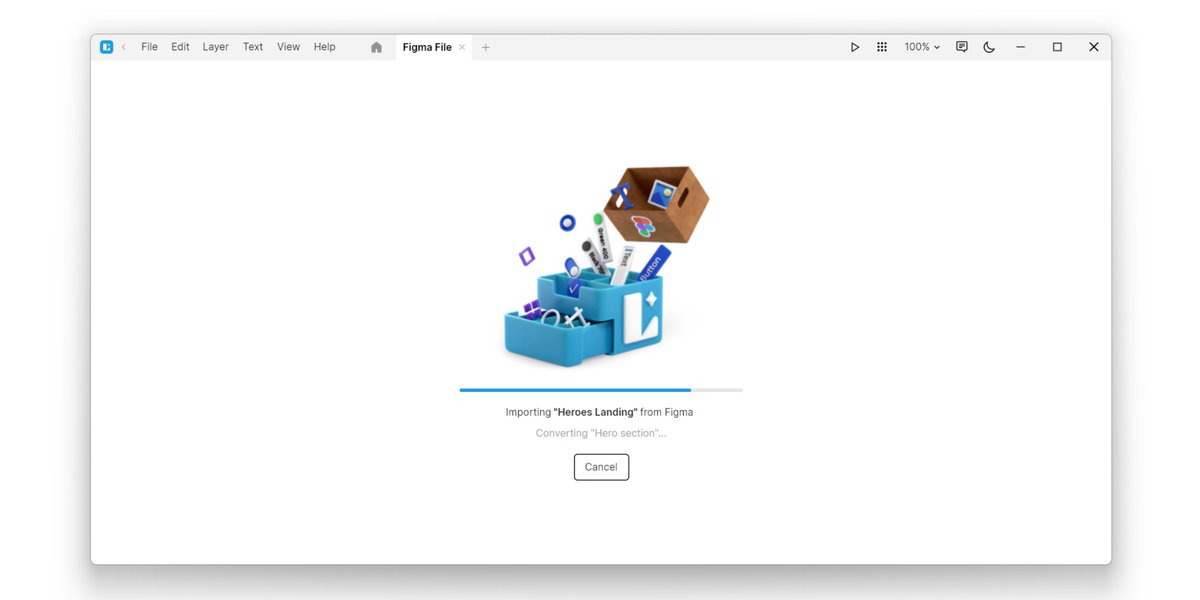🔥 News 2 of 2: We're almost done with import from Figma. 
Available in beta soon 😉.