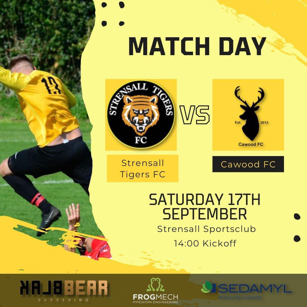 CawoodFC's tweet photo. Cawood back in action Saturday for their first game of the season. 

🆚 @strensallfc
📆 17/09/22
🏟️Strensall Sportsclub
🏆York Minster Engineering Football League
⌚️14:00

Sponsors Blak Bear Barbering, Frogmech Ltd &amp; Sedamyl UK

Match Day Sponsor Excel Timber Products Ltd #UTS 🦌 https://t.co/Gk6S4o9n9O