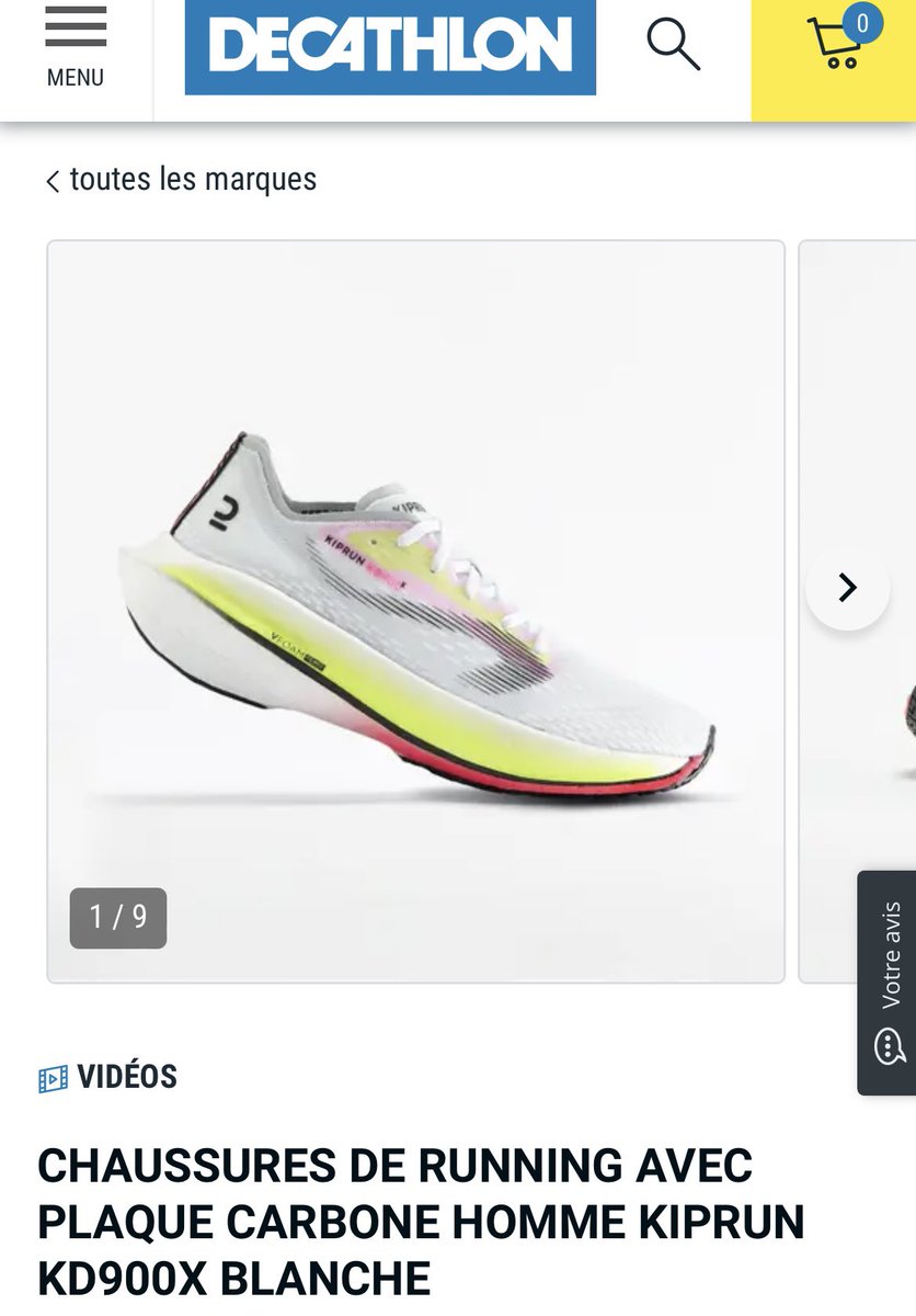 Gil_Galinier's tweet photo. Gros succès on dirait pour la #KD900X de chez #KIPRUN @Decathlon avec plaque carbone et mousse #Pebax d’@Arkema_group : rupture de stock dans toutes les tailles 😡😡😡 https://t.co/QjlYzvUZps