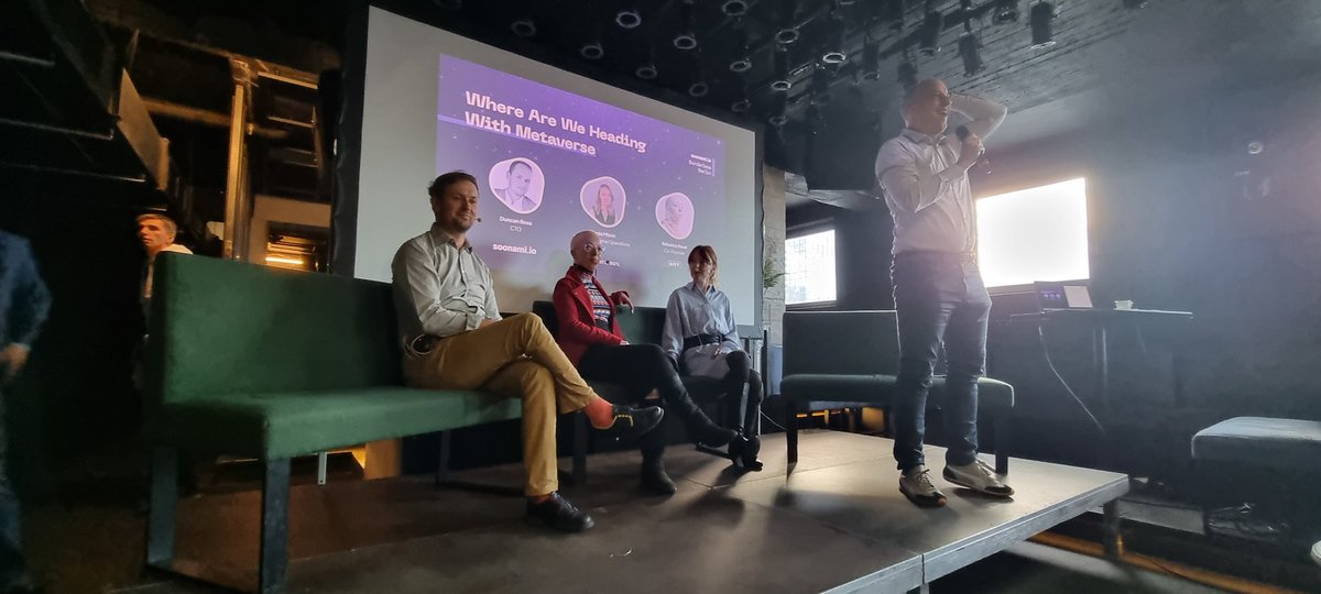 wheelsfelloff's tweet photo. Sit down and listen, what is the metaverse and where is it going? #MuchMoreThenVR #borderlessberlin https://t.co/rOVkvZz62g