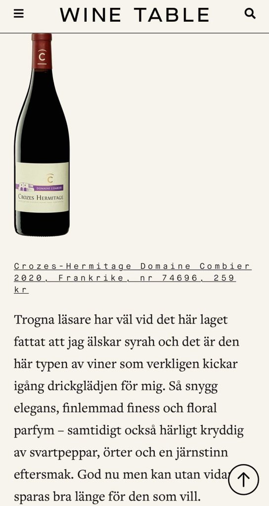 theterrificwine's tweet image. #domainecombier #winetable #crozeshermitage #syrah #rhône #bs