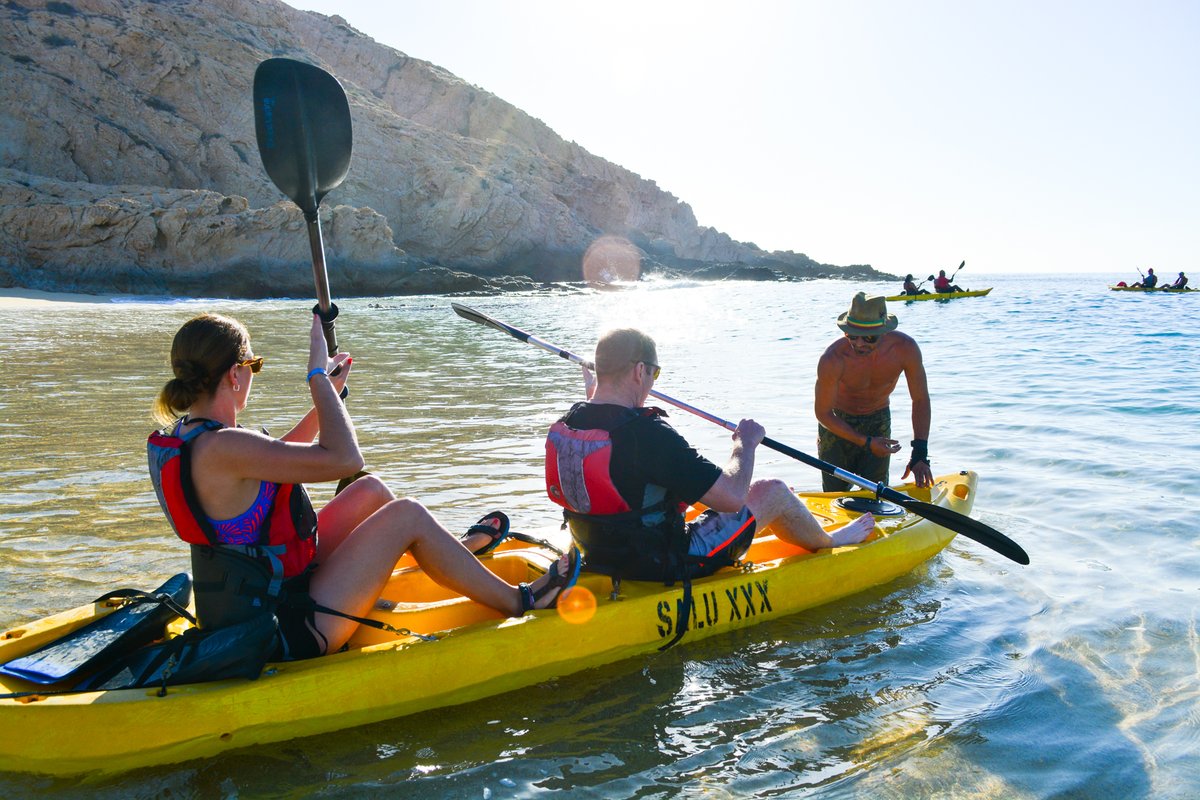We love summer!!🌊☀️🛶
#kayak #kayakin #sea #summer #summerlove #snorkel #snorkeling #familytrip #twobays #santamariabay #chilenobay #loscabos #bajasur #labaja #hightide #hightideloscabos
