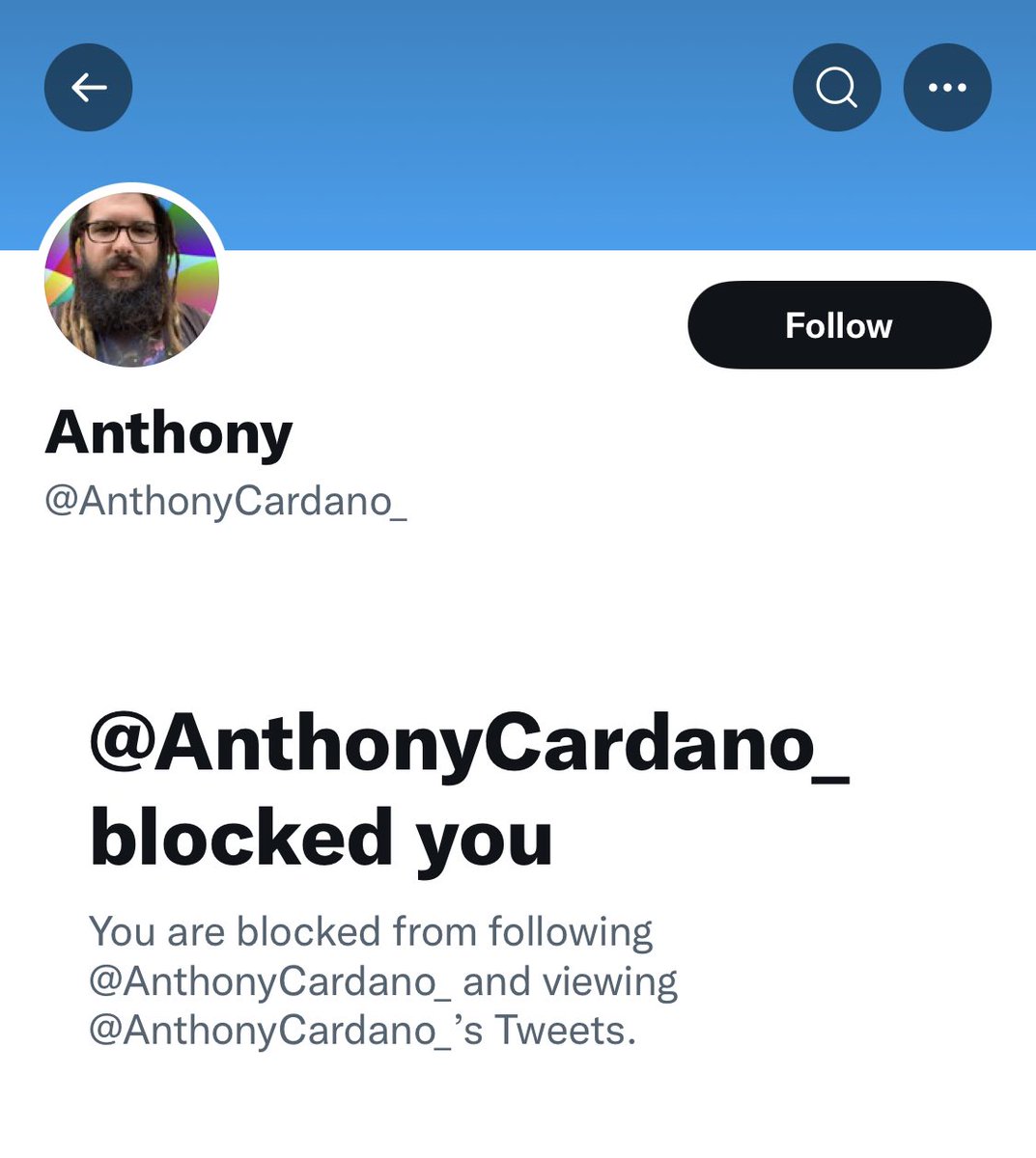 AnthonyCardano's tweet photo. Hey there’s a scam account !! #Cardano $ADA this Bozo is not me. Report @AnthonyCardano_ https://t.co/lu45QUTZ5b