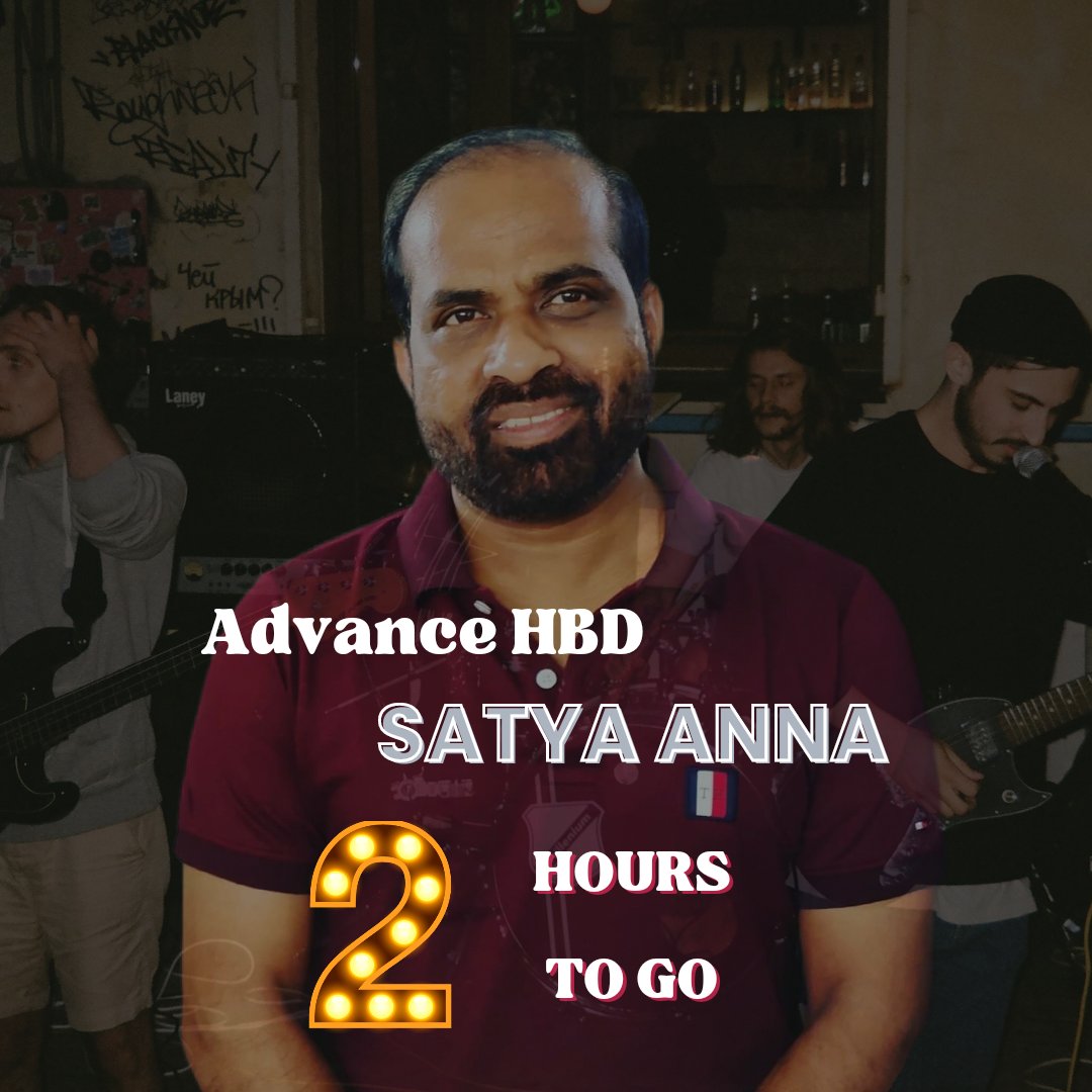 SatyannaMedia's tweet photo. #GlimpsesOfSatyaAnna
#AdvanceHBDSatyaAnna
#1day2go
#2Hours2Go 
Get Ready to Rock https://t.co/roWsokmNoL