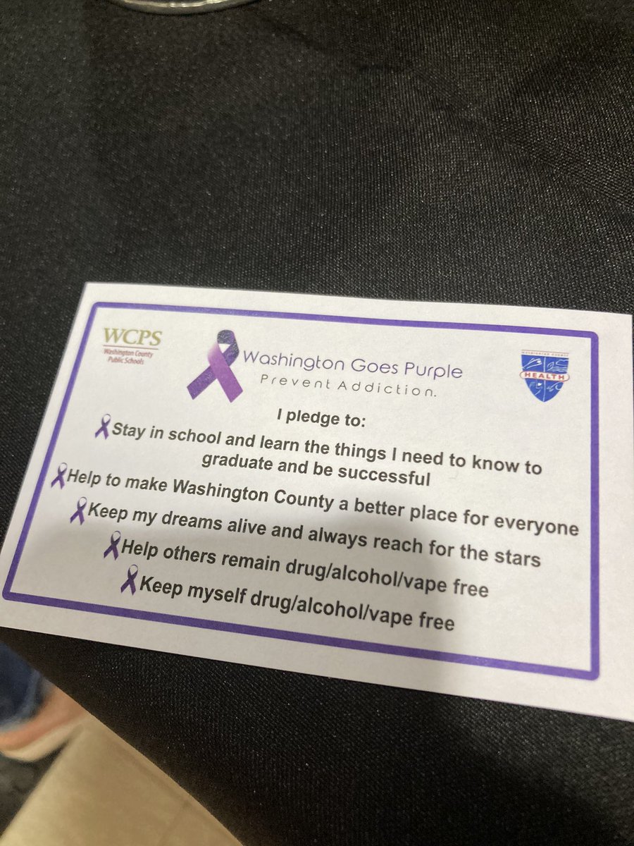 #SAP <a href="/HubsNHHS/">North Hagerstown High School</a> #Hubs pledge to stay in school, stay #drugFree &amp; #AlcoholFree <a href="/WCPSCounseling/">WCPS School Counseling</a> ⭐️<a href="/MichaelChilcutt/">Dr. Michael Chilcutt</a> <a href="/DaveSovine/">Dr. David Sovine</a> ☝️