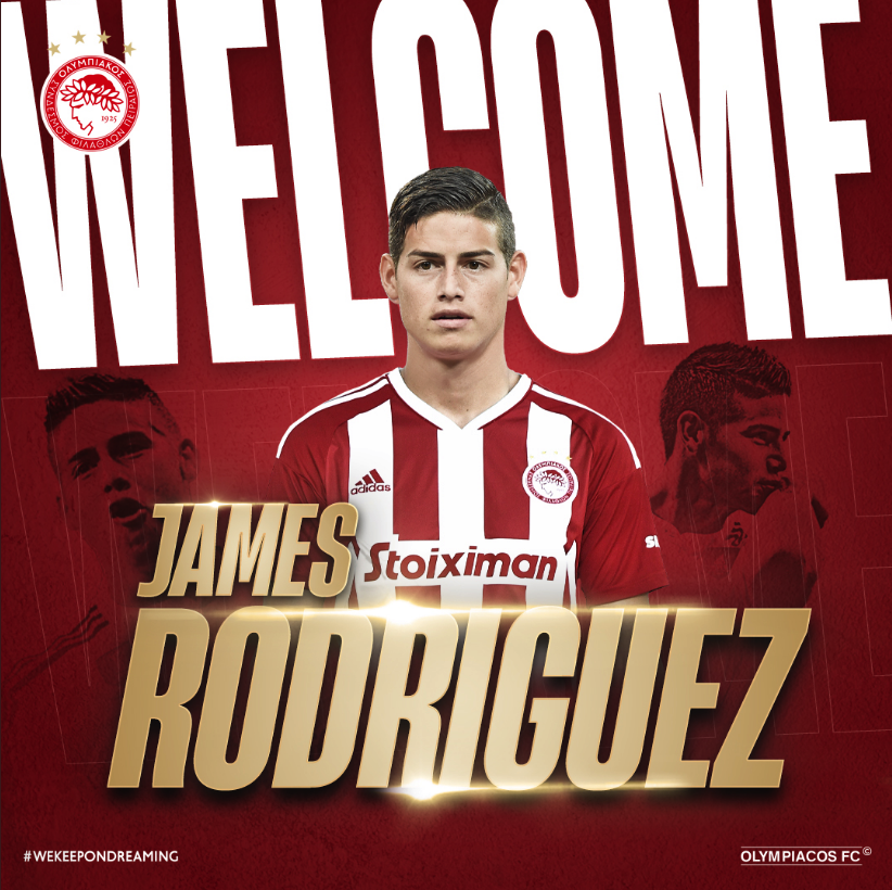 CABLENOTICIAS's tweet photo. 🔴 #Atención: El @olympiacosfc de Grecia 🇬🇷 anuncia a James Rodríguez como su nuevo jugador estrella https://t.co/V17Uwery9K https://t.co/RMb7uDEY3W