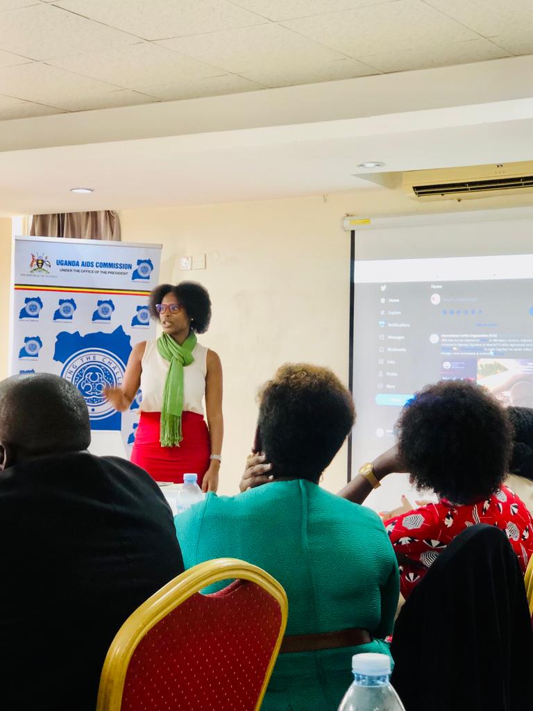 JackieAkampwera's tweet photo. Today I finished a Two Day Training workshop on Results Based Management Reporting For Self Coordinating Entities and @aidscommission Focal Persons. Thanks to @GlobalFund, @UNAIDS_UG for funding this training. I was privileged to highlight the role of digital media in reporting. https://t.co/TdnY4KkbtS