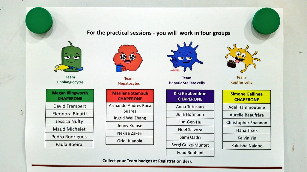 Inst_of_Liver's tweet image. Today's programme. We're so looking forward to our #liver-based "pub quiz" later this evening, once the talks are finished!

Which team will win? Which team would you bet on?

@EASLedu, @EASLnews, #EASLschool, #EASL, #PCLS, #organoids, #LiverTwitter
