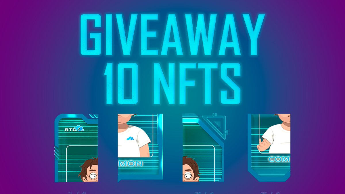 Giveaway for 10 whitelist places!
Take random parts of NFT Character Card.
Need to:
1) RT
2) ❤️
3) Follow
4) WAX/Anchor Wallet (Comment)
Choose the winners on September 16 at 16:00 UTC.
Drop September 16 at 19:00 UTC
#WAXP #NFTGiveaway #NFT  #NFTCommunity