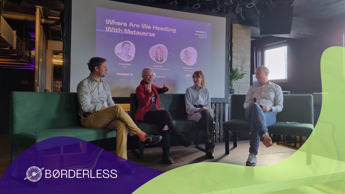 EventBorderless's tweet photo. โก๏ธ It started with the "What is the ๐๐๐ญ๐๐ฏ๐๐ซ๐ฌ๐", but who knows where it goes! #BorderlessBerlin
๐ฃ ๐๐ก๐๐ซ๐ ๐๐ซ๐ ๐๐ ๐๐๐๐๐ข๐ง๐ ๐๐ข๐ญ๐ก ๐๐๐ญ๐๐ฏ๐๐ซ๐ฌ๐
๐ฃ๏ธ Duncan Ross
๐ฃ๏ธ @NicolaMizon
๐ฃ๏ธ @Dr_Revel_NFT https://t.co/koxjD8x4Df