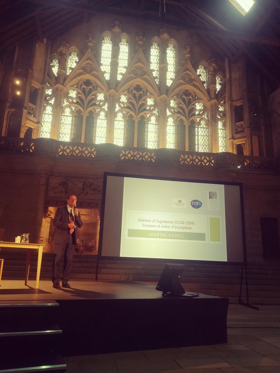 Un lieu exceptionnel pour une femme exceptionnelle.
Conférence de clôture de la saison Aliénor à #Poitiers avec Martin Aurell @CESCM_7302