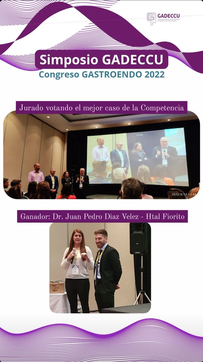 GADECCU (@gadeccu) on Twitter photo #SimposioGadeccu
Competencia de Casos Clínicos! 👏
Diferentes médicos del país presentaron casos clínicos de EII que fueron evaluados por el jurado.
Ganador: Dr. Juan Pedro Díaz Vélez, residente del Hospital Fiorito.
GASTROENDO 2022 - Mendoza
<a href="/sage_gastro/">SAGE</a> <a href="/FAGEgastro/">Federación Argentina de Gastroenterología ( FAGE)</a> #SimposioGadeccu
Competencia de Casos Clínicos! 👏
Diferentes médicos del país presentaron casos clínicos de EII que fueron evaluados por el jurado.
Ganador: Dr. Juan Pedro Díaz Vélez, residente del Hospital Fiorito.
GASTROENDO 2022 - Mendoza
<a href="/sage_gastro/">SAGE</a> <a href="/FAGEgastro/">Federación Argentina de Gastroenterología ( FAGE)</a>