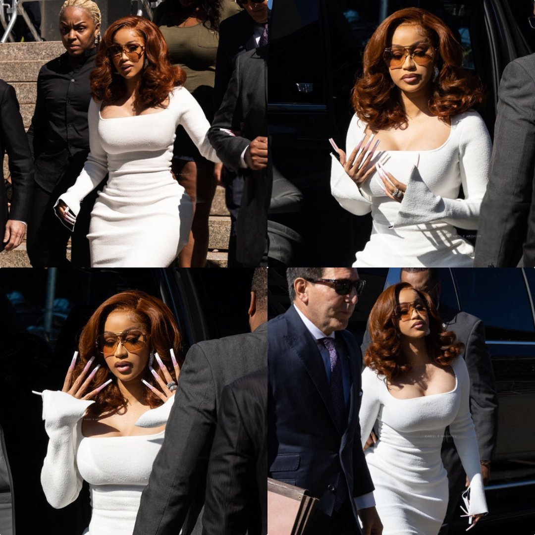 CARDlTUNE's tweet photo. Cardi B in court today. 😍 https://t.co/dcKDOS3Z6S