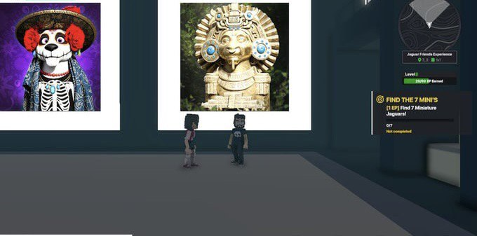 mdikiy29's tweet photo. I just finished my quest on @jagfriends_nft experience on the #sandboxalphaS3 for a chance to win a Season 3 Alpha Pass! Here I am in Legendaries Room, check out my screenshot!

#jaguarfriends https://t.co/hXLhCrNB5H