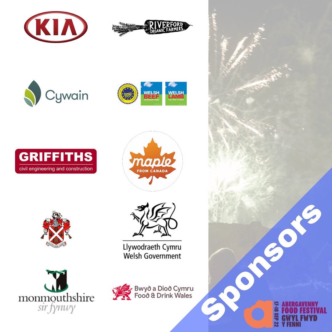 A big thank you to our sponsors who are helping to make this weekend happen! #sponsor #aff2022 #food #festival #wales #abergavenny