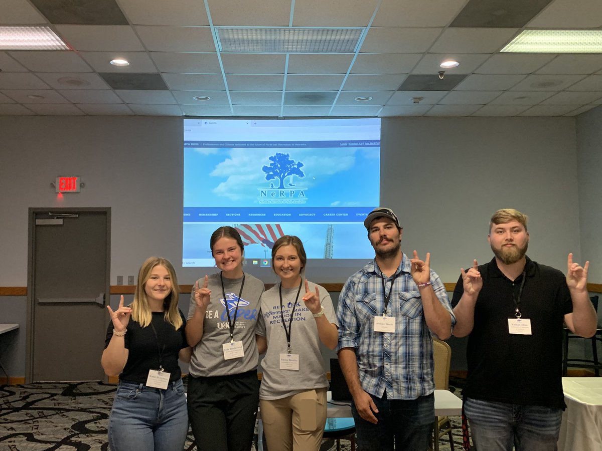 UNKRECCLUB's tweet photo. Thank you @NeRecParks Conference for the awesome Q&amp;A session with Rec Professionals @UNKKSS #BeARecMajor https://t.co/X13d4w9XS4