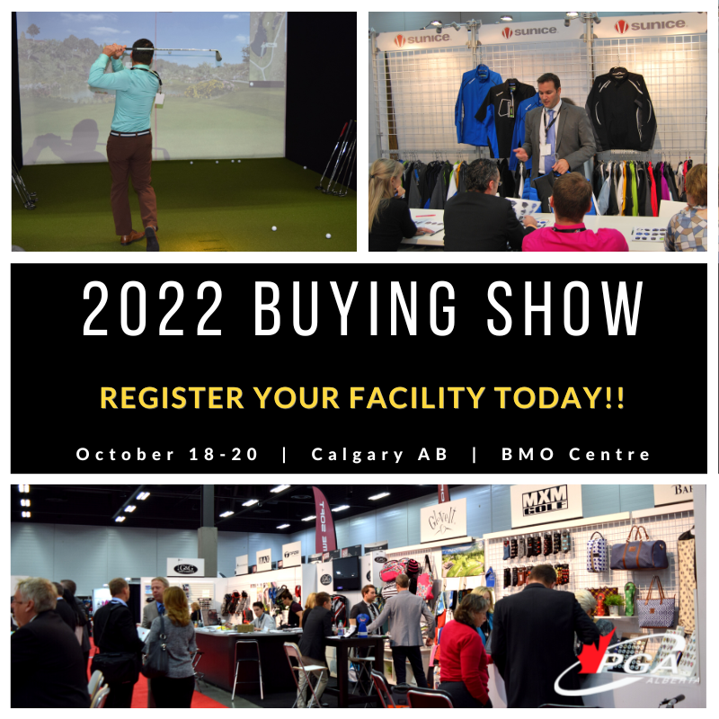 The PGA Buying Show is now just over 1 MONTH AWAY! The Show will be hosted on October 18–20 at the Calgary BMO Centre (Hall D)! 

The Show is OPEN to all <a href="/pgaofcanada/">PGA of Canada</a> members &amp; golf course operators in Canada!! 🇨🇦

REGISTER Here ➡ bit.ly/3cdufCA