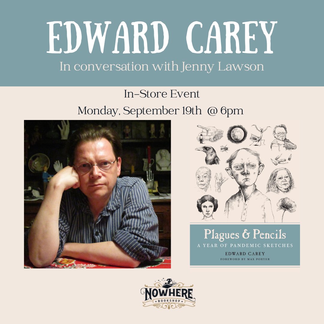 Join us in store for a great event with @EdwardCarey70 and @thebloggess on Monday September 19th at 6 PM!