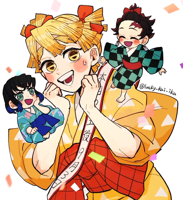 ほぼ2週間遅れだけど善逸お誕生日おめでとう〜!!!!ゆーかく最高だったよ....!!! 