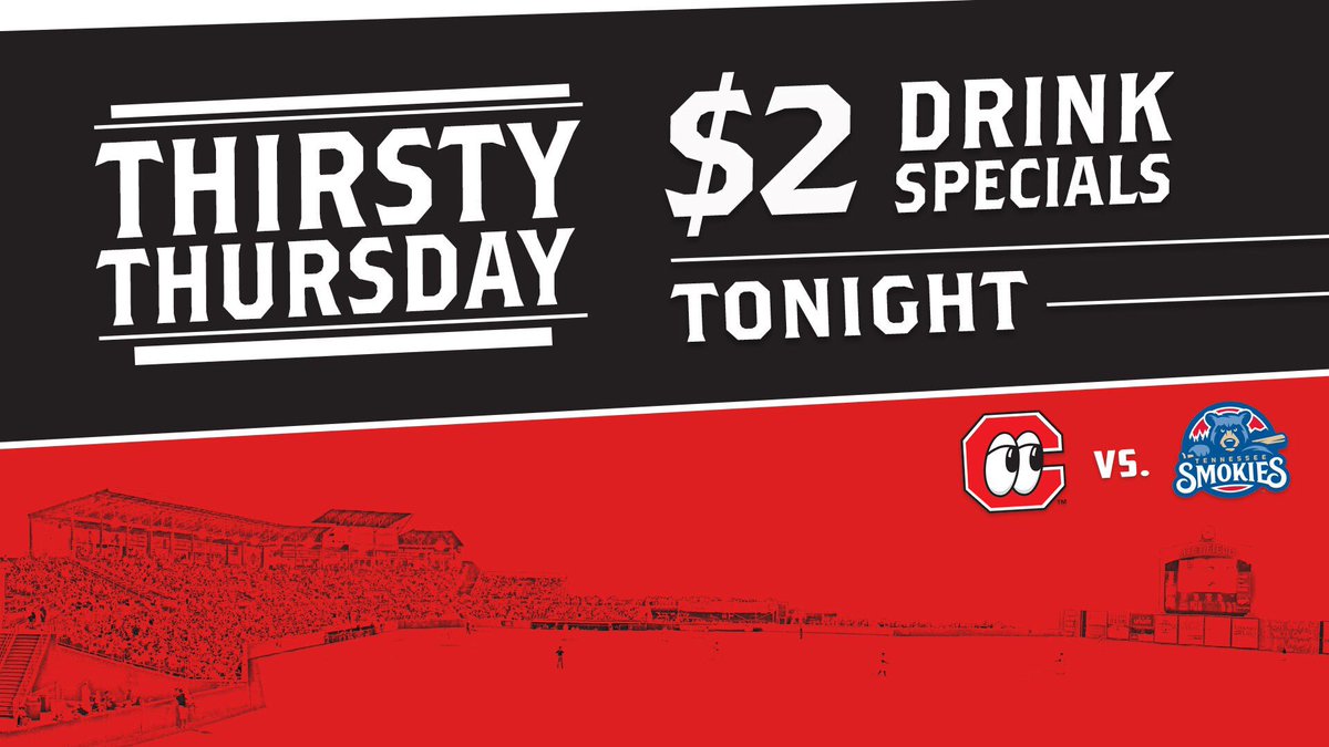 ☀️ Another night of beautiful weather! Join us for FINAL Thirsty Thursday of the year and enjoy $2 drink specials while cheering on your Lookouts. First Pitch at 7:15 | Gates Open at 6 Tickets ➡️ atmilb.com/3K48xfK