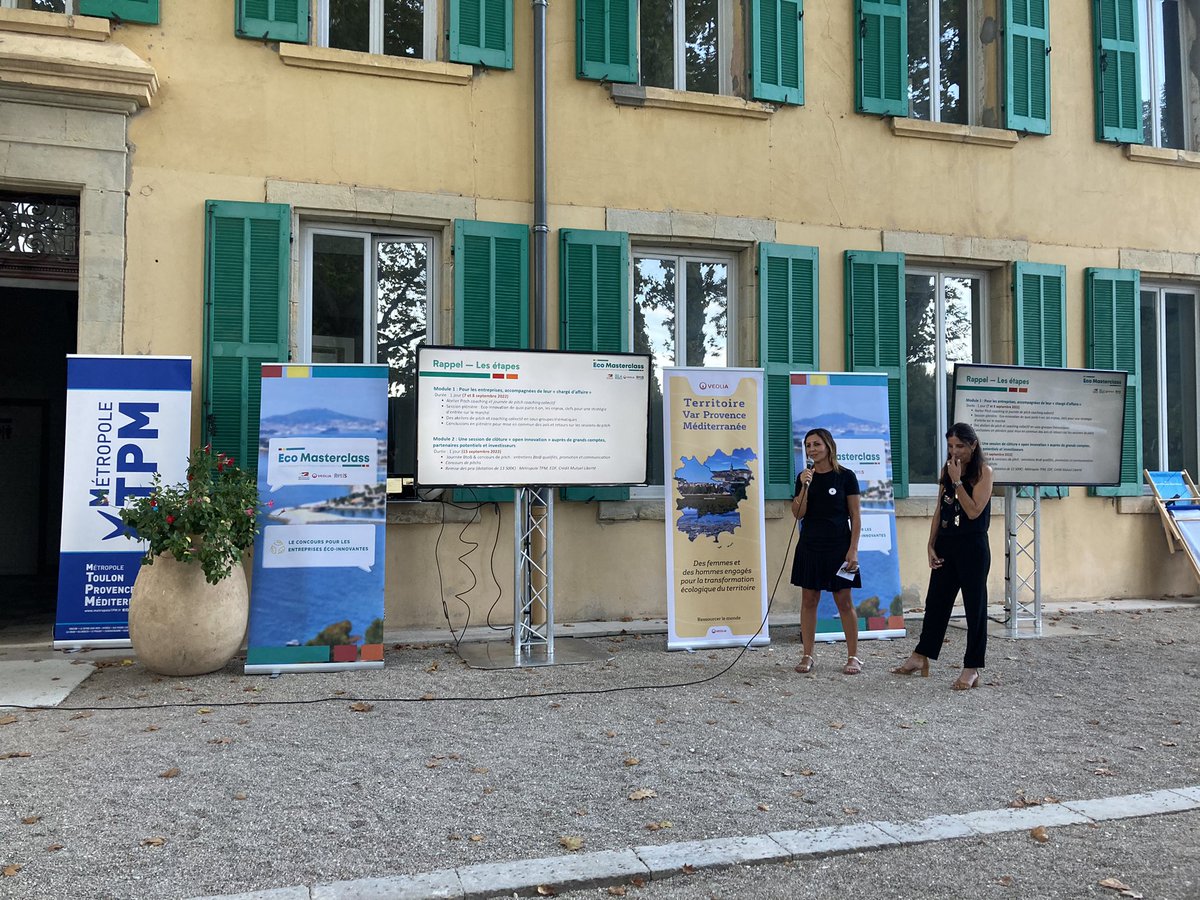 TVT_Innovation's tweet photo. L’Eco Masterclass c’est deux modules avec des ateliers, du mentorat, des rendez-vous B2B, un concours de pitchs et des prix financiers pour les projets, association et startups éco-innovantes. #ecoinnovation #ecomasterclass https://t.co/AfeL2PuDXe