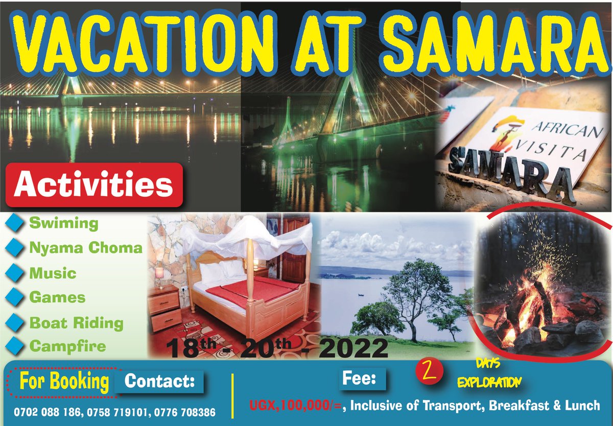 Fiona60316739's tweet photo. Dont miss out this ,lets party at Samara pent house only at 100k u enjoy your two days out of kampala mark the date 18th Nov to 20th Nov https://t.co/C4GI94Cge0