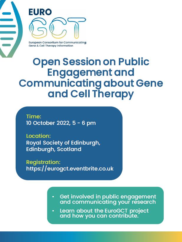 Had your abstract accepted for <a href="/ESGCT/">ESGCT</a> / <a href="/_BSGCT/">BSGCT</a> Congress? Yay! It's the perfect time to think about sharing your research with a wider audience. Find out more here: eurogct.eventbrite.co.uk
