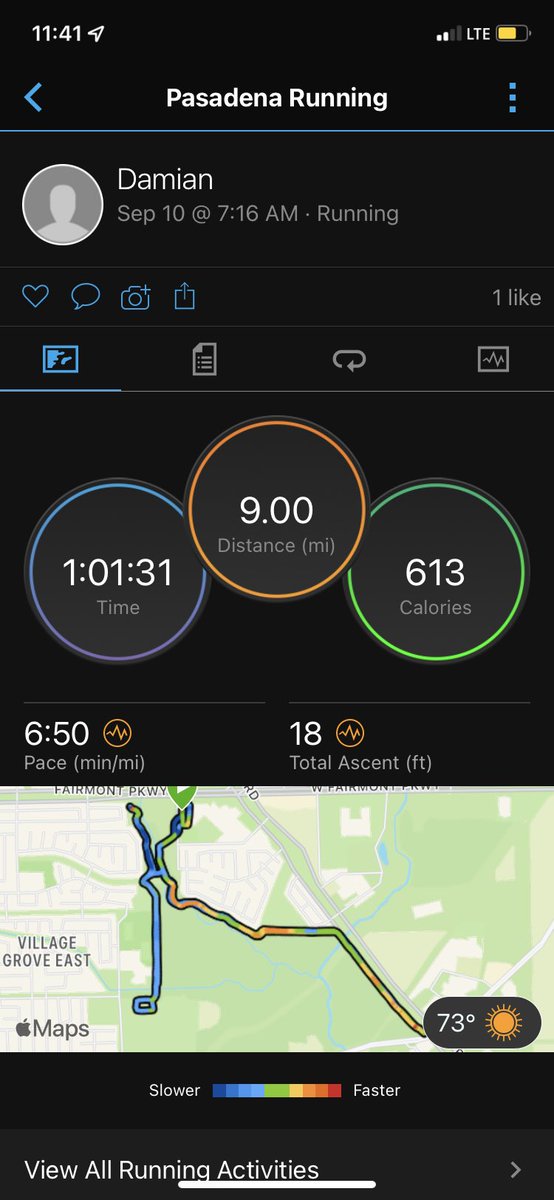 Easy Saturday mileage 🏃🏾‍♂️