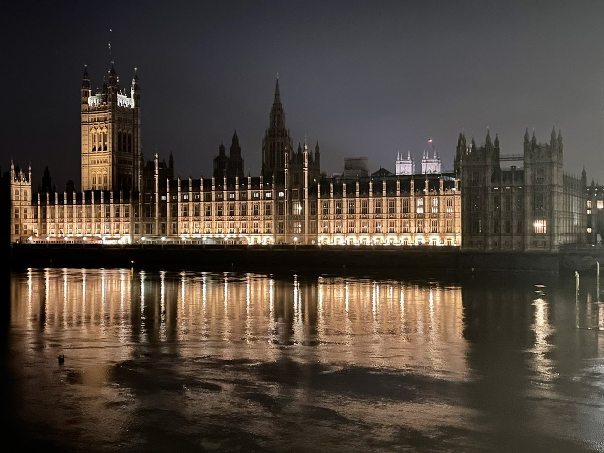Some lovely night time views along South Bank to Westminster