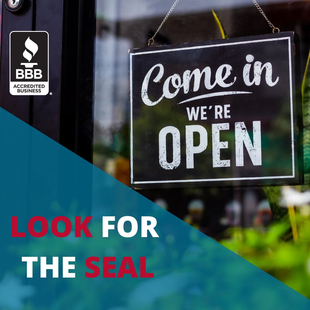 BBB_BC's tweet photo. When you’re looking for a business or company to work with, look for the Sign of a Better Business! The BBB Accreditation Seal helps you to know that you’re dealing with a company that operates honestly and with integrity.
#BBBCanada #DynamicSeal #AccreditedBusiness https://t.co/vQgRCqCU26