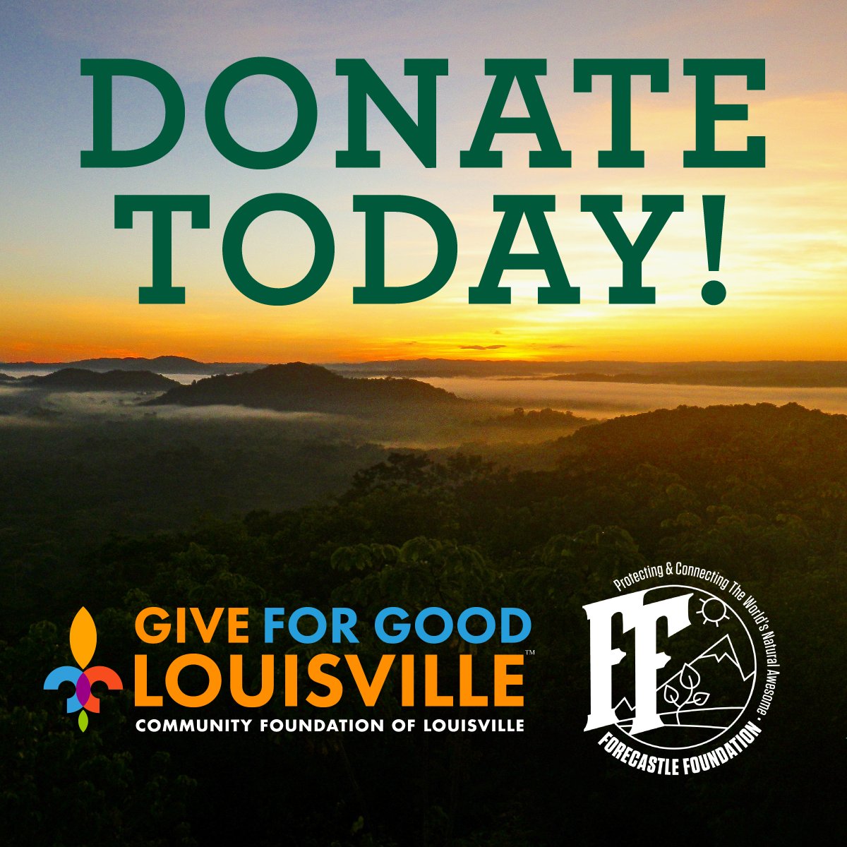 🌏 Today is your chance to be #naturallyawesome! Give for good. Give for the globe. To donate ➡️ t.ly/qNOc.