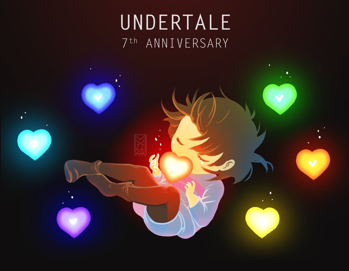 Seven Souls
Seven Years
🤍💜💙💚💛🧡❤️

Happy B-day #UNDERTALE !!!

#UNDERTALE7周年記念イラスト #undertale7thAnniversary