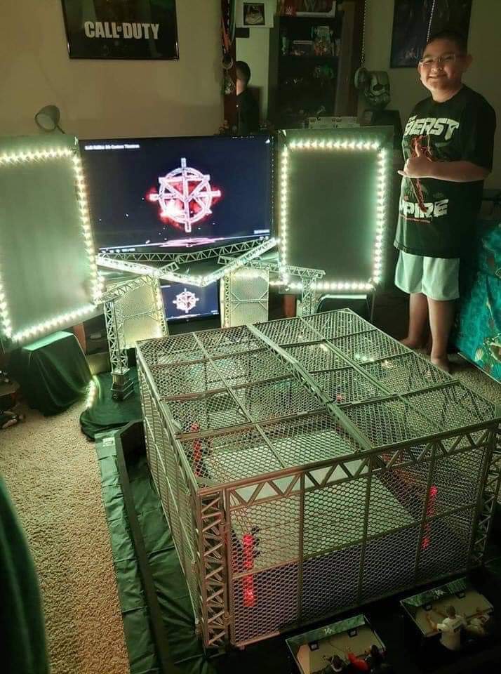 wrestlelamia's tweet photo. I dreamt of set up like this when I was young 🔥 https://t.co/Copv3EhXOw