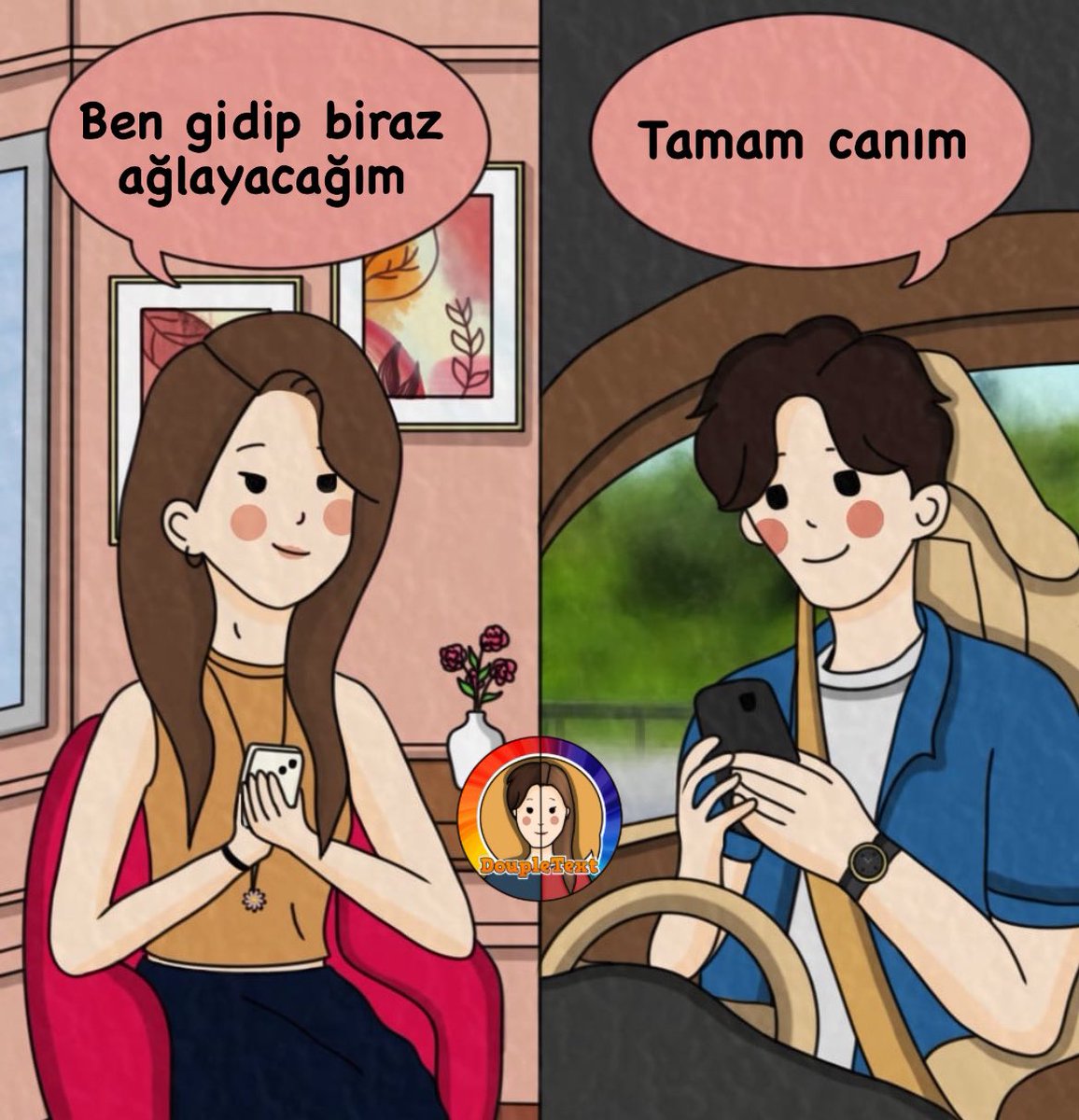 Bir Kadın bir Erkek (@doupletext) on Twitter photo 